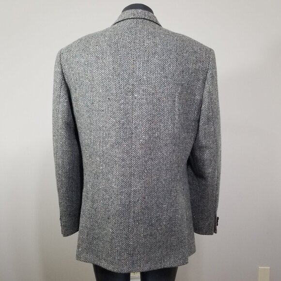 John Molloy Donegal Tweed Mens 42/44 Wool Sport Coat Blazer Jacket Ireland - Picture 4 of 10